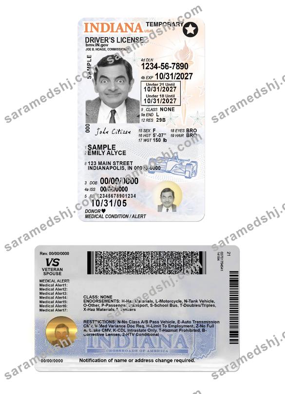 USA Indiana driving license under 21